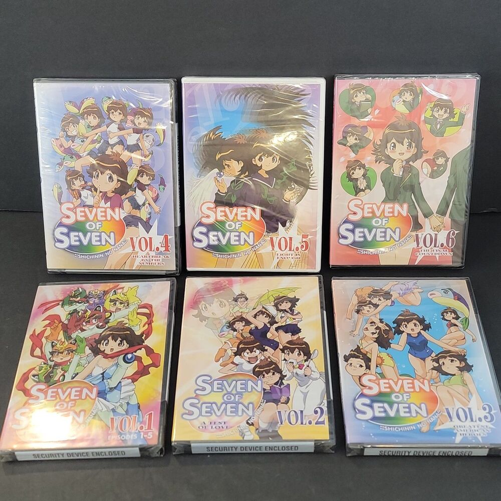 Seven of Seven Anime DVD Vol 1-6 Complete Series Lot Set New Factory Sealed